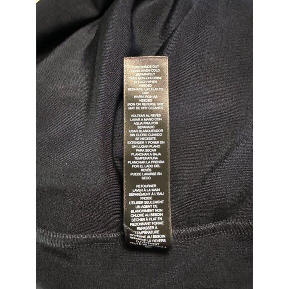 Travelers By Chicos Womens Navy Blue Long Sleeve Top Size 3 Acetate Spandex - Picture 6 of 7